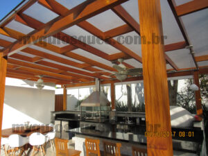 Pergolado para área gourmet