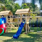 Playground infantil de madeira completo